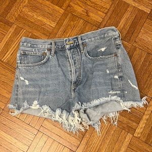 AGOLDE Parker Denim shorts
